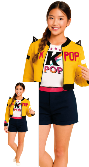 Costume K-Pop Star Nova Travestimento Carnevale Cosplay Rumi Huntrix Cacciatrice - 7879