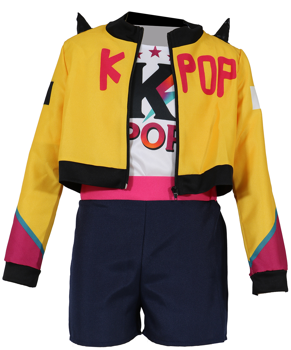 Costume K-Pop Star Nova Travestimento Carnevale Cosplay Rumi Huntrix Cacciatrice - 7879