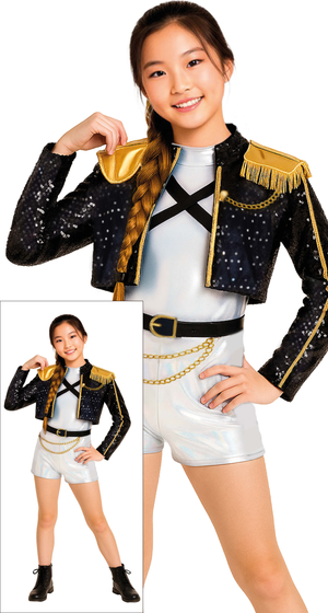 Costume K-Pop Star Silver Leader Travestimento Carnevale Cosplay Rumi Huntrix Idol Golden - 7878