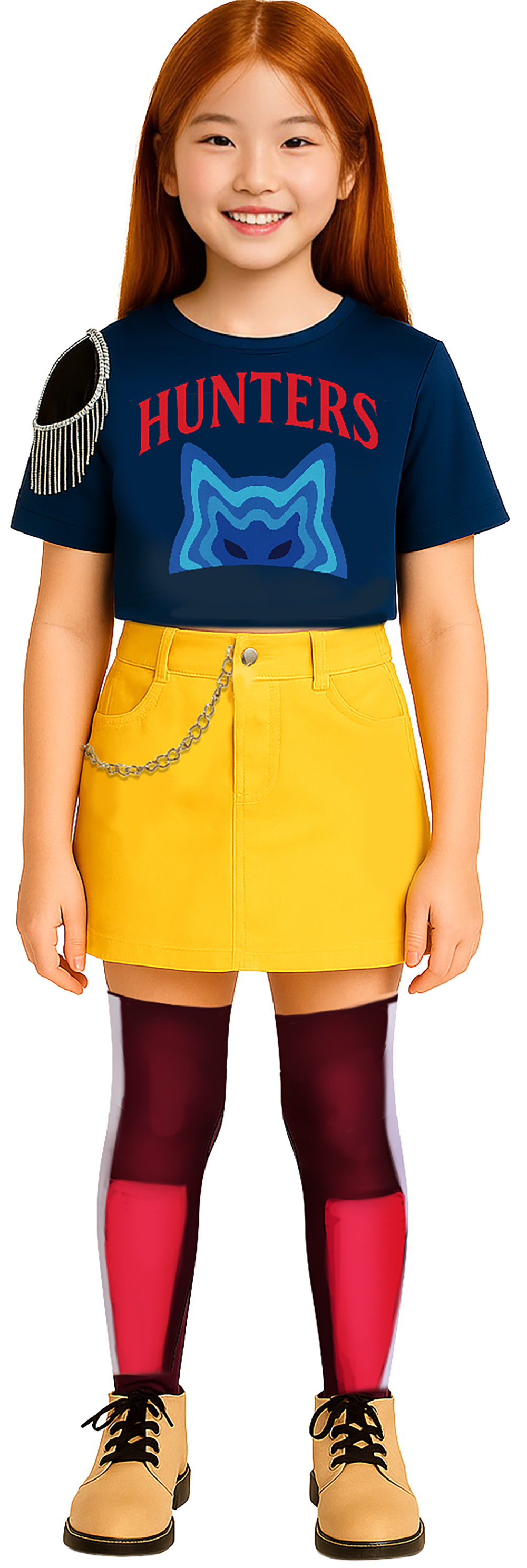Costume K-Pop Star Hunter Travestimento Carnevale Cosplay Mira Huntrix Cacciatrice - 7879