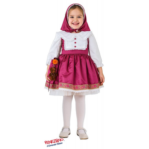 Vestito Carnevale Dolce Masha Costume Travestimento Bambina- 28116