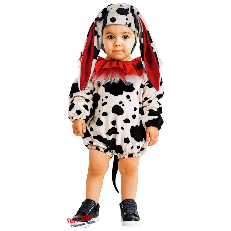 Vestito Carnevale Piccolo Dalmata Costume Travestimento Bambini- 28119