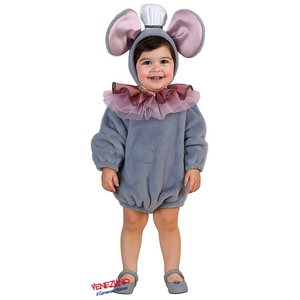 Vestito Carnevale Topina Costume Travestimento Bambina- 28123