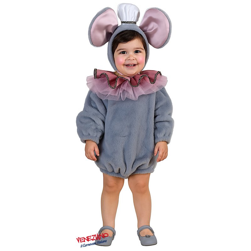 Vestito Carnevale Topina Costume Travestimento Bambina- 28123