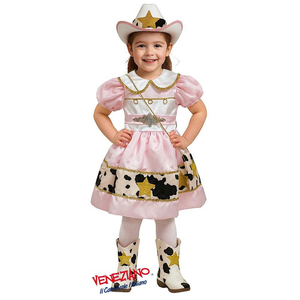 Vestito Carnevale Cowgirl Prestige Costume Travestimento Bambina- 28159