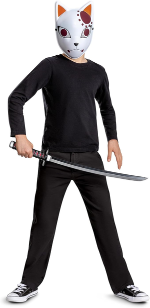 Spada Tanjiro Demon Slayer Katana 66 CM in Polietilene Accessorio Travestimento Carnevale Cosplay - 197999-20l