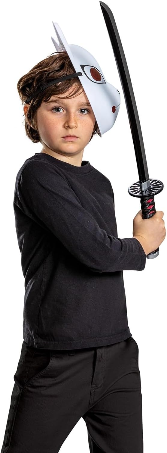 Spada Tanjiro Demon Slayer Katana 66 CM in Polietilene Accessorio Travestimento Carnevale Cosplay - 197999-20l