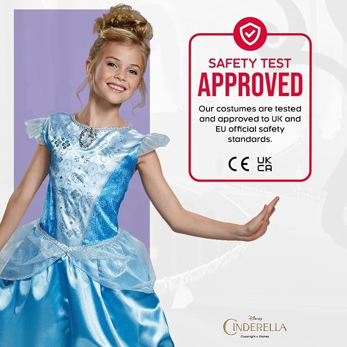 Costume Cenerentola Principesse DISNEY Vestito Travestimento Festa Carnevale in Maschera - 140499