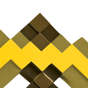 Piccone Dorato Gold Pickaxe Minecraft Accessorio Travestimento Cosplay - 112299-15l-6