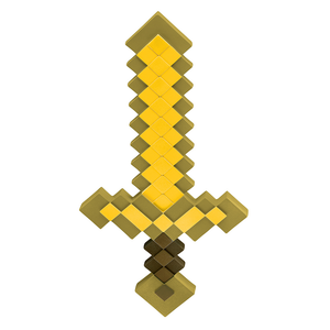 Spada Dorata Gold Sword Minecraft Accessorio Travestimento Cosplay - 112309-15l-6