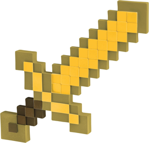 Spada Dorata Gold Sword Minecraft Accessorio Travestimento Cosplay - 112309-15l-6