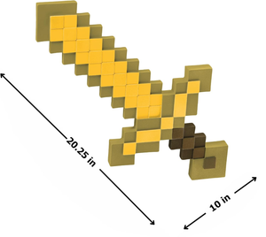 Spada Dorata Gold Sword Minecraft Accessorio Travestimento Cosplay - 112309-15l-6