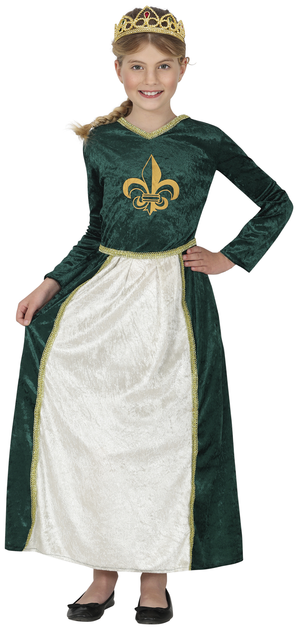 Costume Lady Abito Lungo Travestimento Carnevale Cosplay Fiona Festa in Maschera - 7875