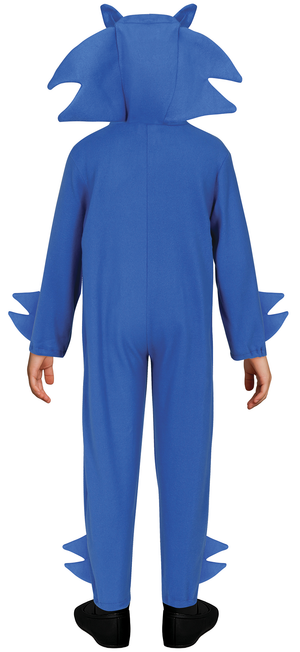 Costume da Riccio Blu Tuta con Cappuccio Travestimento Carnevale Cosplay Sonic - 8100