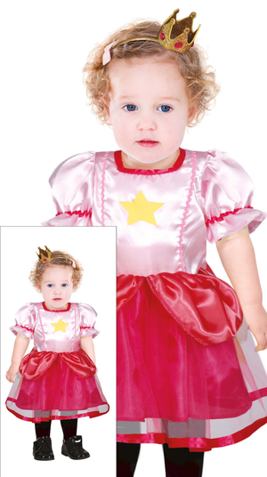 Costume Principessa Stella Abito Travestimento Carnevale Cosplay Peach- 8206