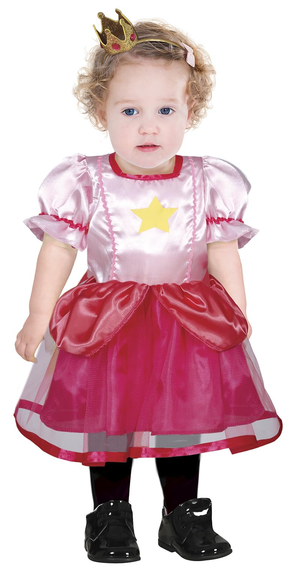 Costume Principessa Stella Abito Travestimento Carnevale Cosplay Peach- 8206