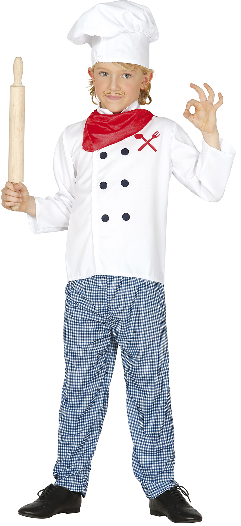 Costume Chef Travestimento Cuoco Unisex Carnevale Cosplay Feste in Maschera - 8336