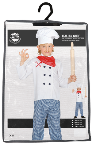 Costume Chef Travestimento Cuoco Unisex Carnevale Cosplay Feste in Maschera - 8336