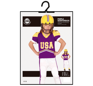 Costume Giocatore di Rugby Travestimento Football Americano Carnevale Cosplay Feste in Maschera - 8357