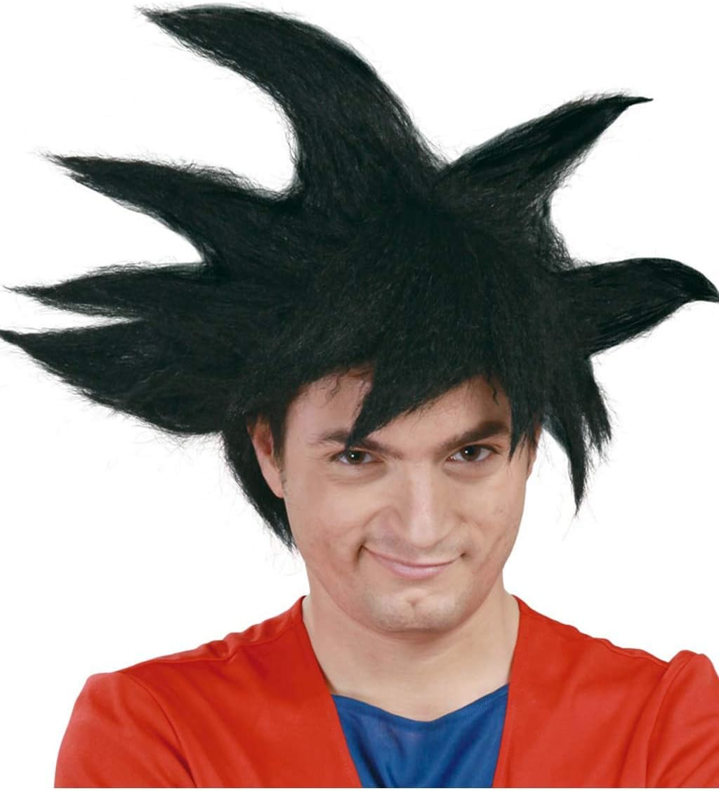 Parrucca Guerriero Arti Marziali Accessorio Carnevale Cosplay Goku Anime e Manga - 4823