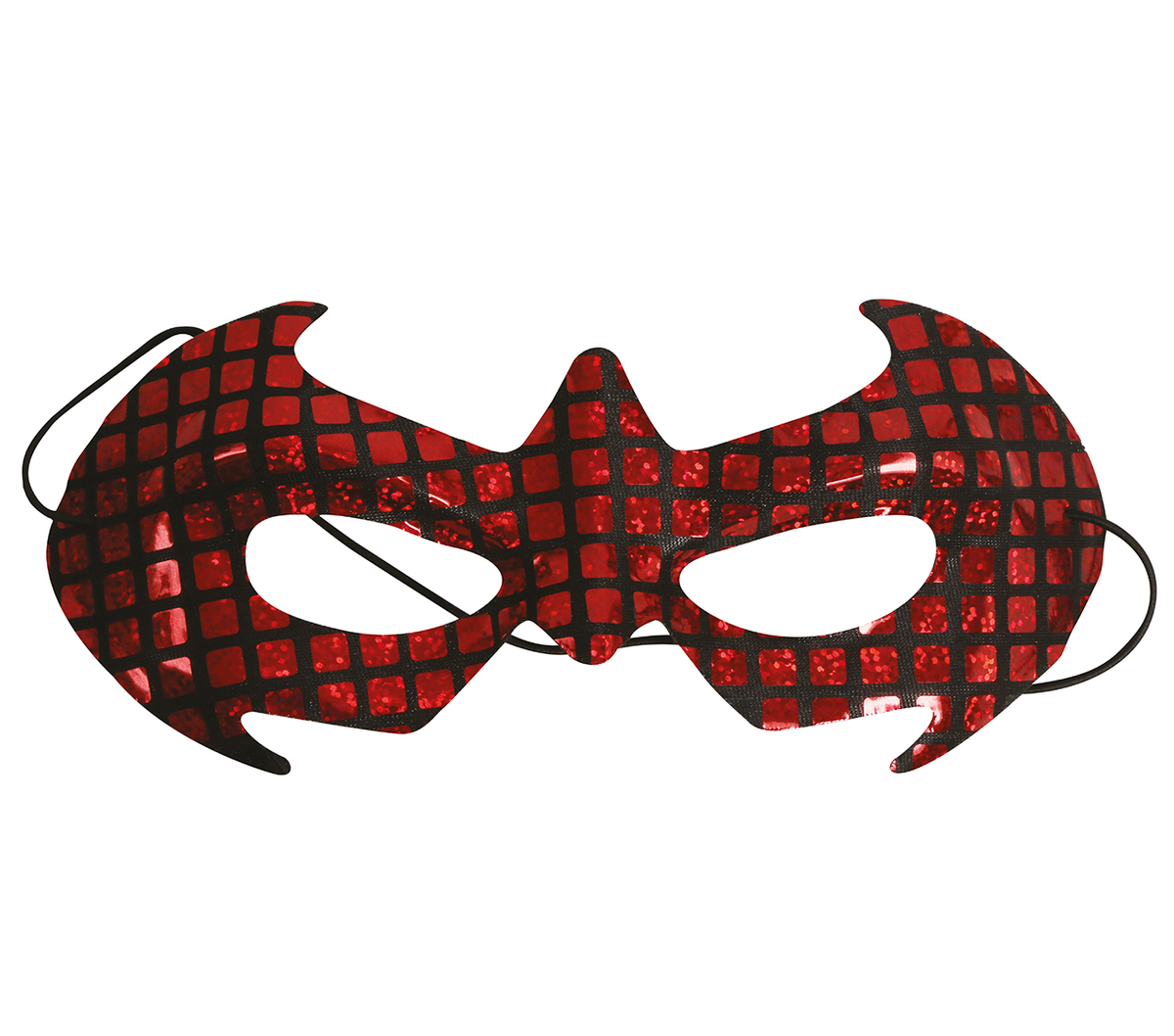 Mascherina Rossa Supereroe Donna Accessorio Travestimento Carnevale Feste a Tema - 12934