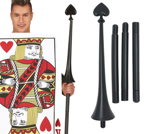 Lancia Punta con Cuore Smontabile 140 CM Accessorio Travestimento Carnevale Cosplay Soldato di Carta - 16169