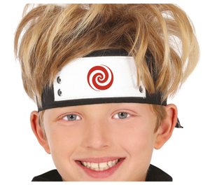 Fascia Ninja per Bambini Copricapo Guerriero Accessorio Travestimento Cosplay Carnevale - 17179