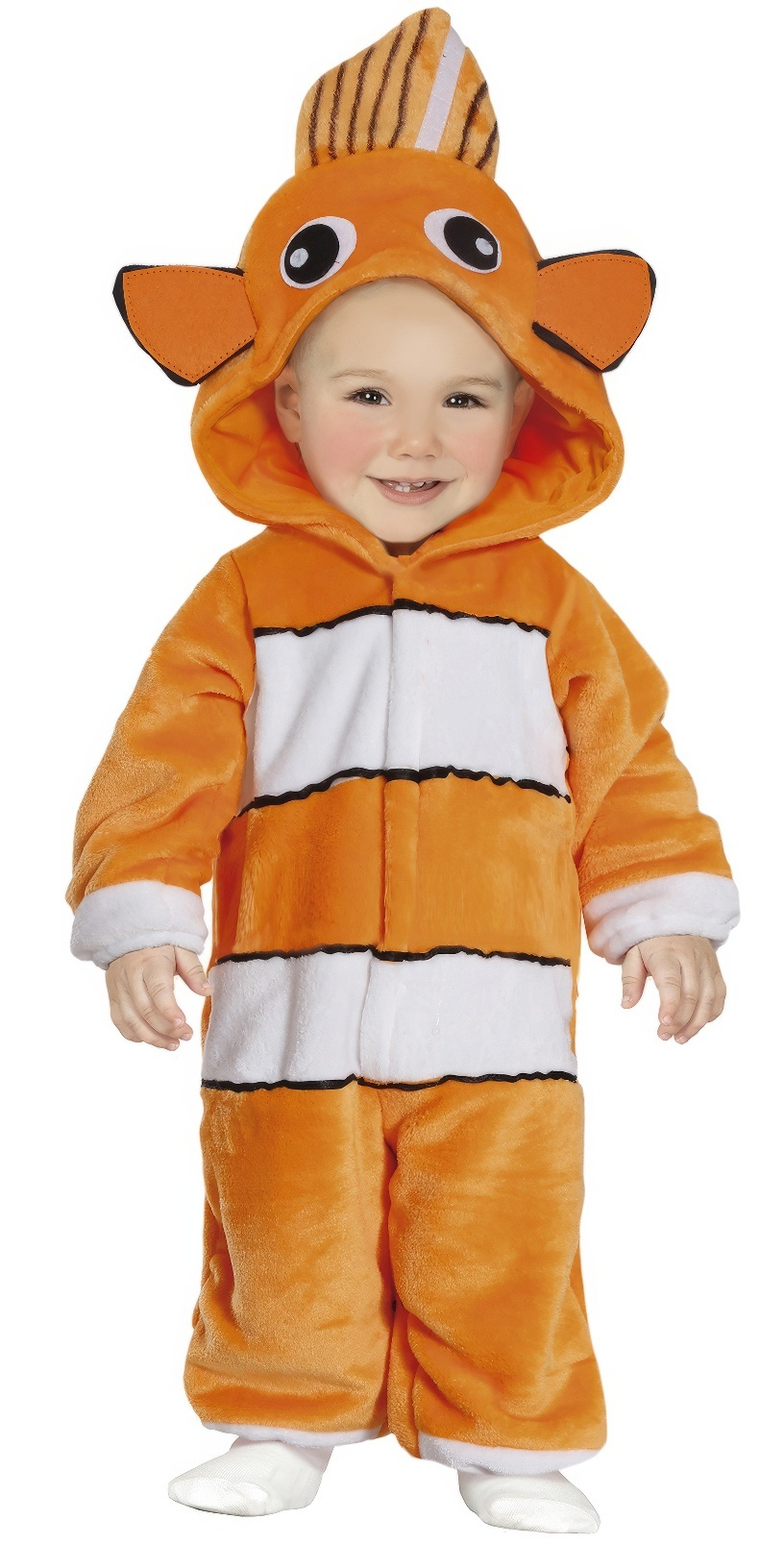 Costume Pesce Pagliaccio Tuta con Cappuccio Travestimento Carnevale Feste in Maschera Cosplay Nemo - 7609