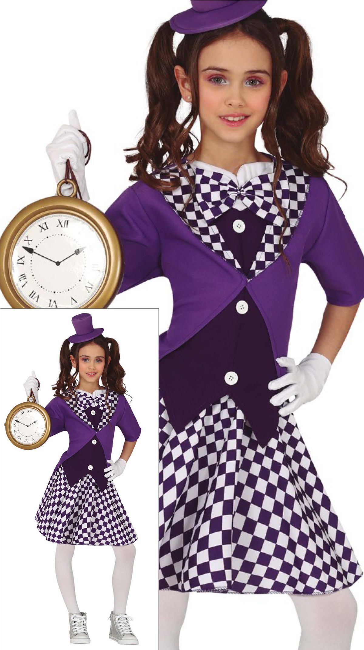 Costume Cappellaia Matta Travestimento Carnevale Cosplay Feste in Maschera - 7718