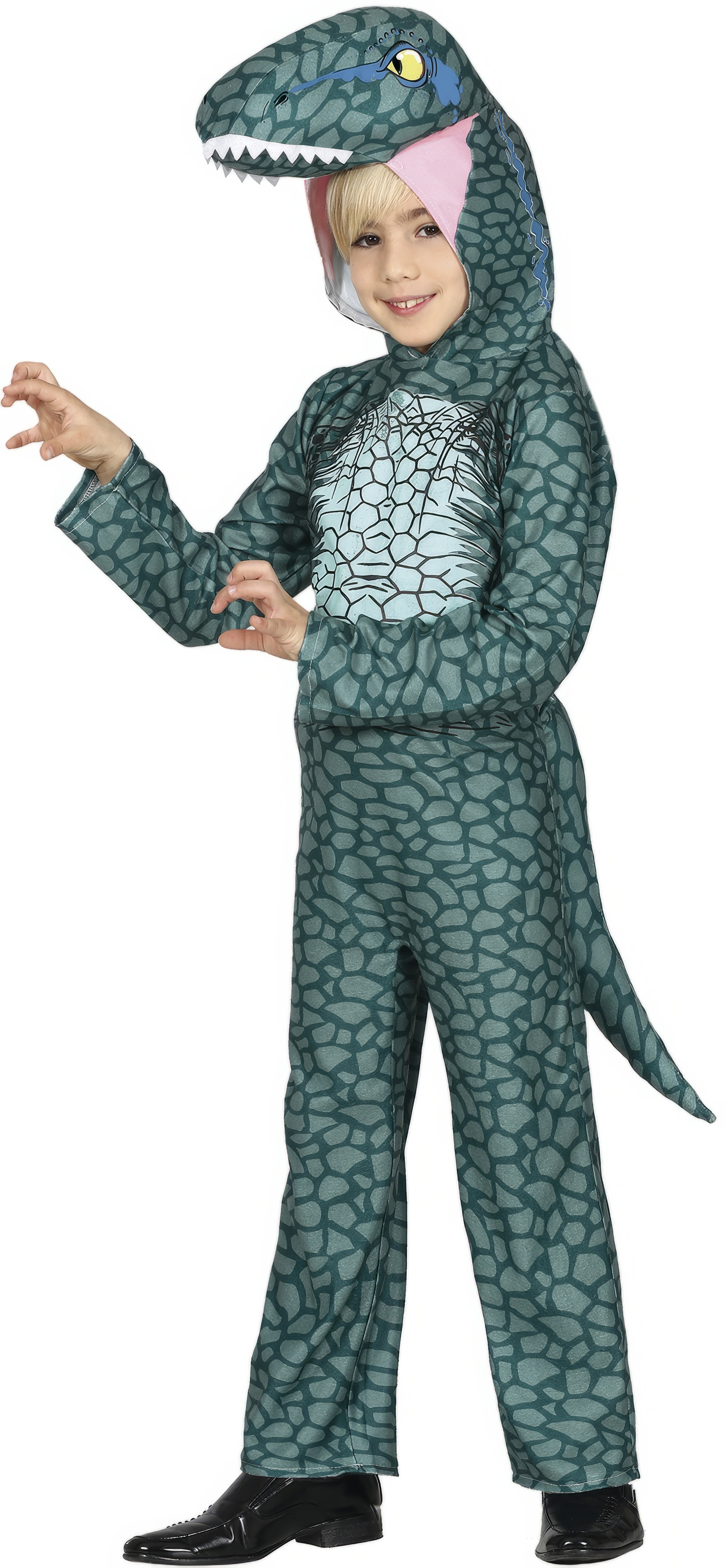 Costume Velociraptor Travestimento da Dinosauro Carnevale Cosplay Feste in Maschera - 7742