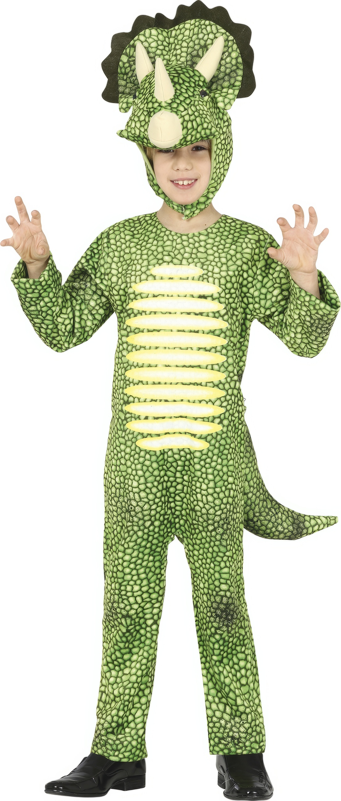 Costume Triceratopo Travestimento da Dinosauro Carnevale Cosplay Feste in Maschera - 7745
