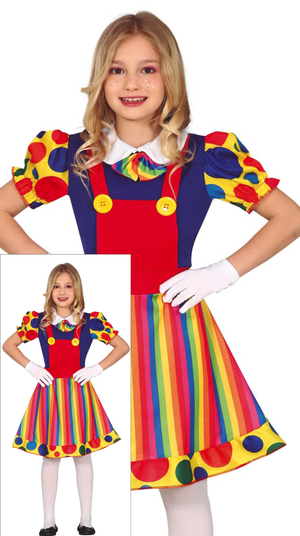 Costume Clown Abito Travestimento da Pagliaccio Carnevale Cosplay Feste in Maschera - 7750