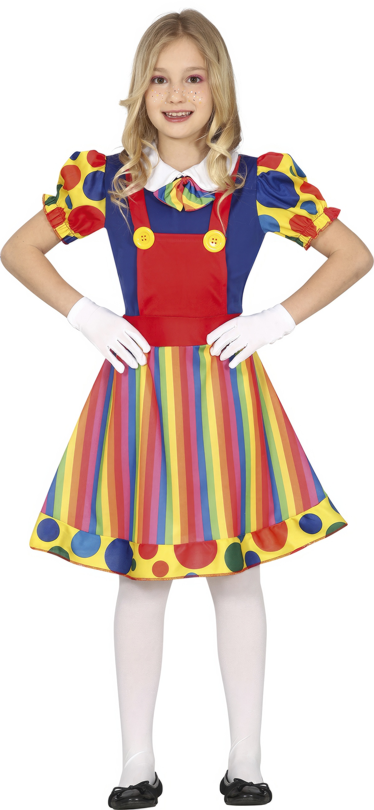 Costume Clown Abito Travestimento da Pagliaccio Carnevale Cosplay Feste in Maschera - 7750
