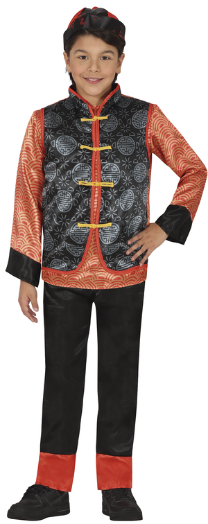 Costume Tradizionale Cinese Travestimento Orientale Carnevale Cosplay Feste in Maschera - 7850