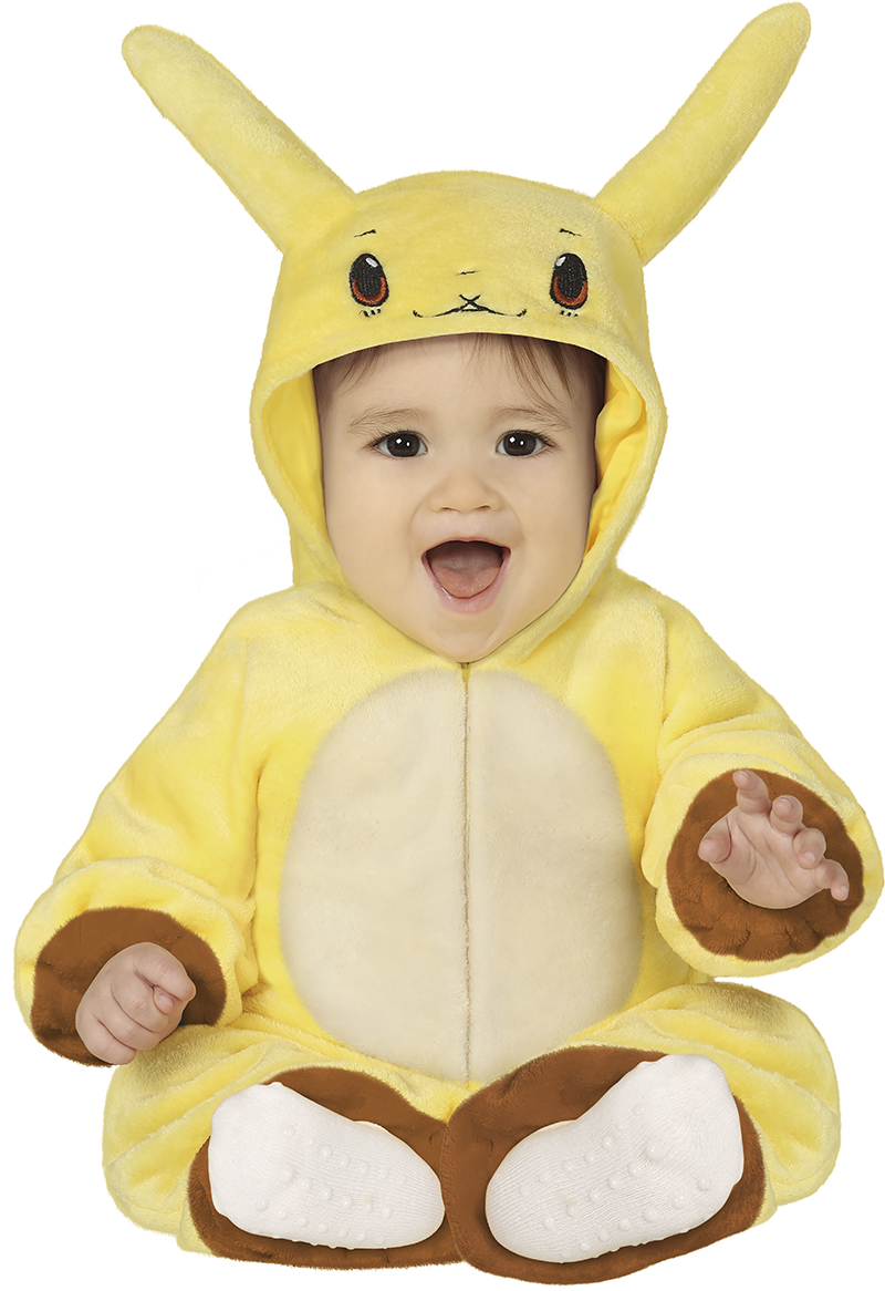 Costume Cincillà Elettrico Tuta con Cappuccio Travestimento Carnevale Feste in Maschera Cosplay Pikachu - 8783