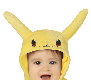 Costume Cincillà Elettrico Tuta con Cappuccio Travestimento Carnevale Feste in Maschera Cosplay Pikachu - 8783