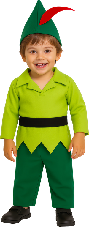 Costume Baby Arciere Travestimento Carnevale Feste in Maschera Cosplay Peter Pan - 8597