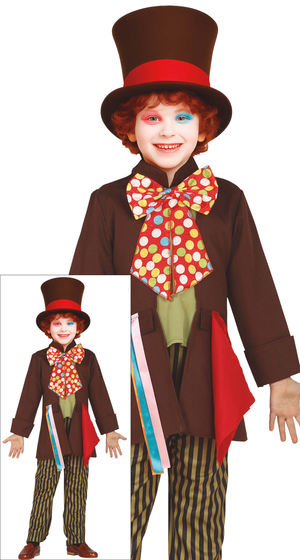 Costume Sarto Pazzo Travestimento Carnevale Feste in Maschera Cosplay Cappellaio Matto - 8361