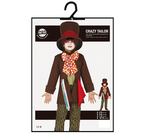 Costume Sarto Pazzo Travestimento Carnevale Feste in Maschera Cosplay Cappellaio Matto - 8361