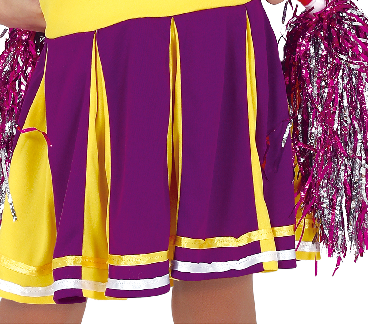 Costume Cheerleader Abito Viola Travestimento Carnevale Feste a Tema Cosplay - 8361