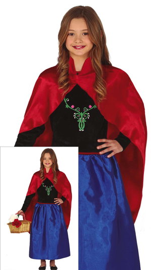 Costume Principessa Abito e Mantello Travestimento Carnevale Feste in Maschera Cosplay Anna Frozen - 8366