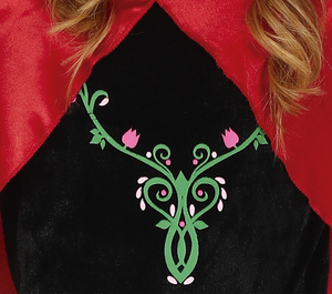 Costume Principessa Abito e Mantello Travestimento Carnevale Feste in Maschera Cosplay Anna Frozen - 8366
