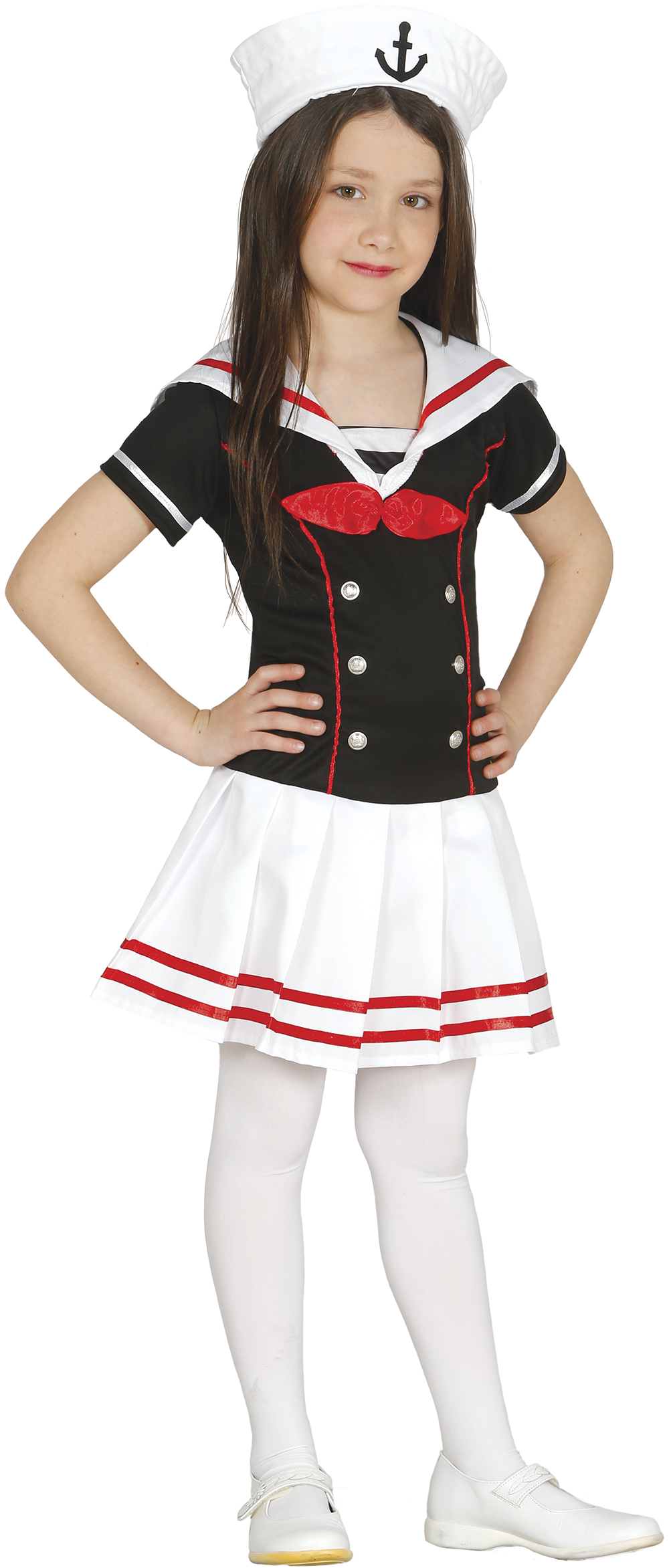 Costume Marinaretta Abito e Cappello Travestimento Carnevale Feste in Maschera Cosplay Sailor - 8593
