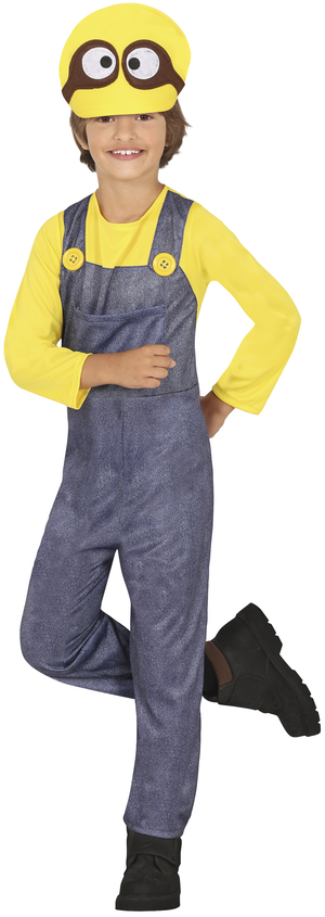 Costume Aiutante Giallo Travestimento Carnevale Feste in Maschera Cosplay Minions - 8762