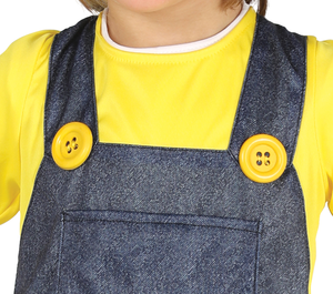 Costume Aiutante Giallo Travestimento Carnevale Feste in Maschera Cosplay Minions - 8762