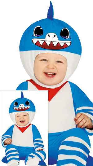 Costume Piccolo Squalo Travestimento Carnevale Feste in Maschera Cosplay Baby Shark - 8781