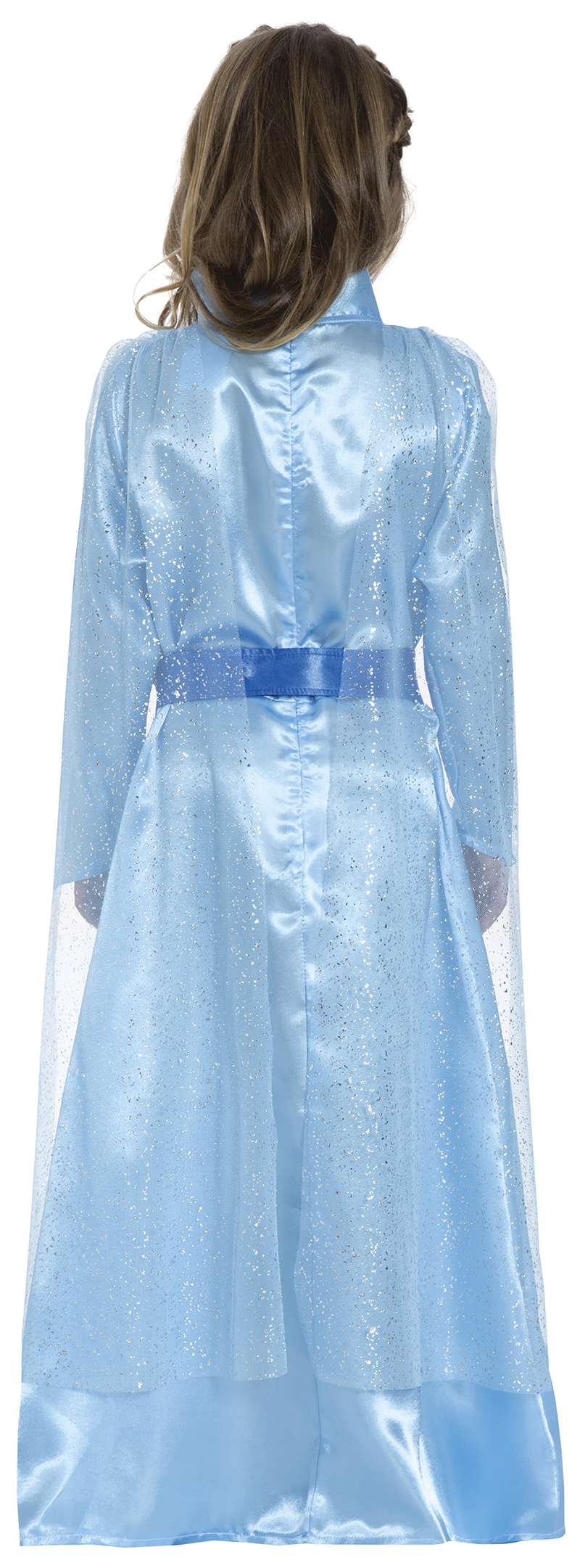 Costume Principessa Del Ghiaccio Abito e Mantello Travestimento Carnevale Feste in Maschera Cosplay Elsa Frozen - 8785
