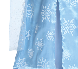 Costume Principessa Del Ghiaccio Abito e Mantello Travestimento Carnevale Feste in Maschera Cosplay Elsa Frozen - 8785