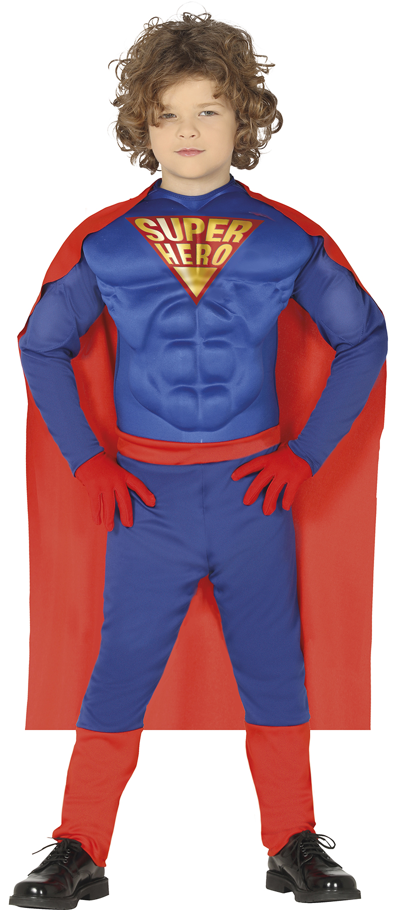 Costume Supereroe Muscoloso Travestimento Carnevale Feste in Maschera Cosplay Superman - 8848