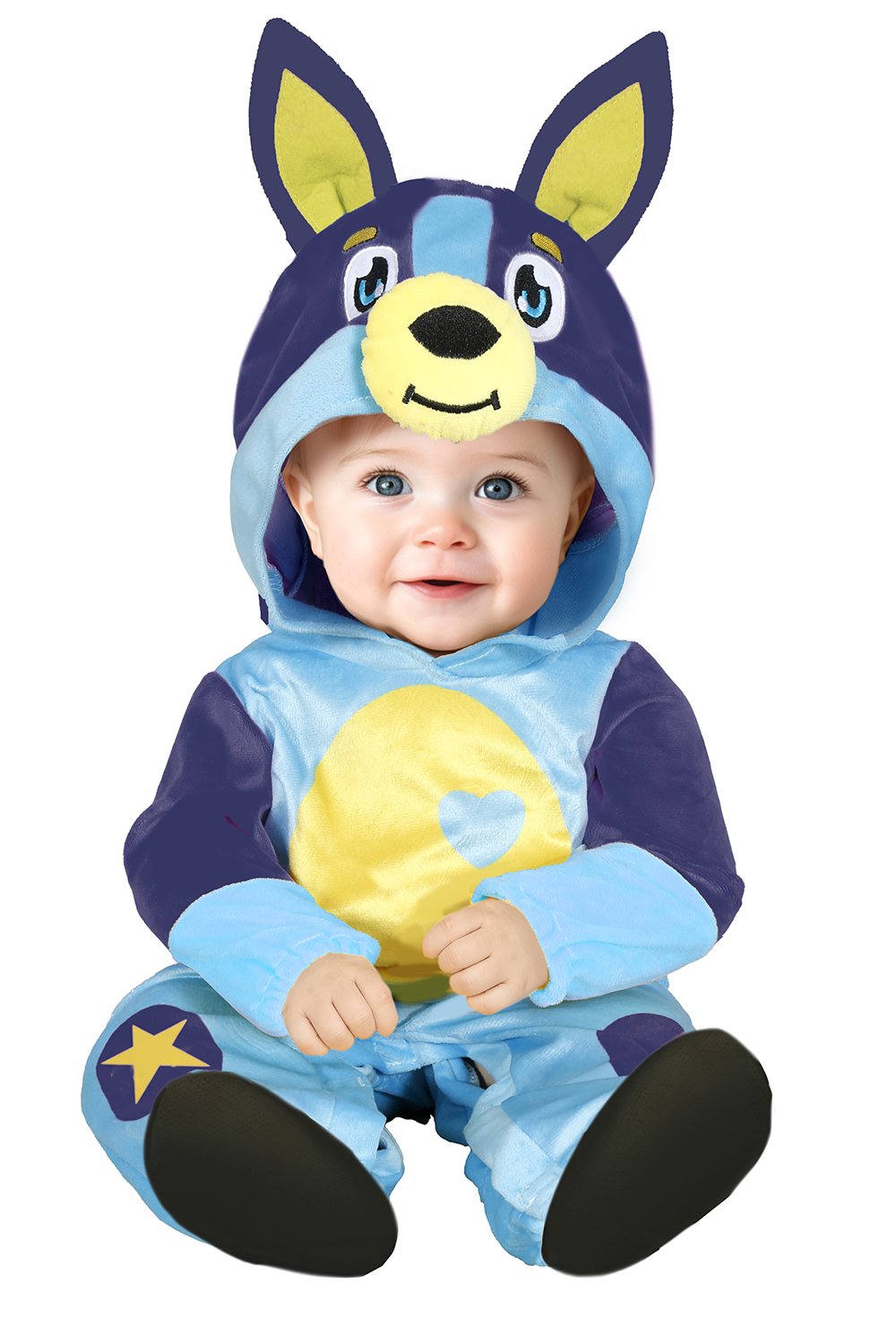 Costume Cagnolino Tuta con Cappuccio Travestimento Carnevale Cosplay Bluey Feste in Maschera - 7620